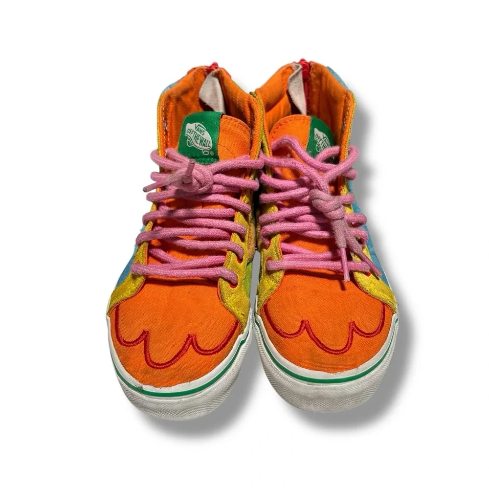 Vans SK8 Hi Zip SESAME STREET 'Big Bird' Boys Girls‎ Unisex Shoes Size 3 EU 34
